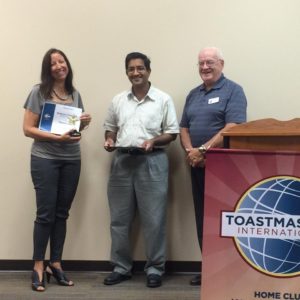 Tamara Dark wins Humorous Speech Contest Fall 2016